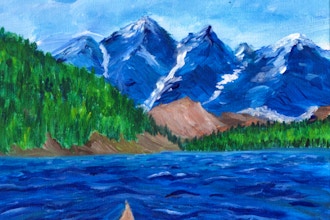 Virtual Acrylic Painting: Canoe View